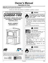 Quadra-Fire Discovery I Wood Stove Owner's manual