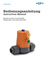 GF Diaphragm valve type 604/605 User manual