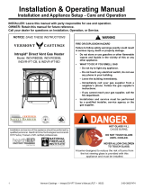 Vermont Castings Intrepid Direct Vent Gas Stove User manual