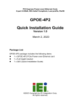 IEI Integration GPOE-4P2 Quick Installation Guide