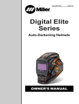 Miller DIGITAL ELITE SERIES AUTO-DARKENING HELMETS CL2 Owner's manual