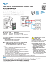 GF Signet Type 9900 4 to 20 mA Output Module Owner's manual
