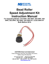 Mittler Bros. Machine & Tool Speed Adjustment Knob Upgrade Kit Operating instructions