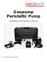 Geotech Geopump Peristaltic Pump Owner's manual