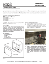 Hearth & Home Technologies Optional Screen Operating instructions