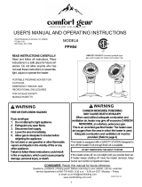 Comfort Gear PPH04 Owner's manual