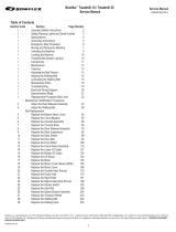 Bowflex Treadmill 25 User manual