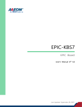 Aaeon EPIC-KBS7 User manual