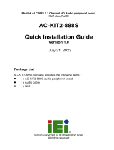 IEI Integration AC-KIT-888S Quick Installation Guide