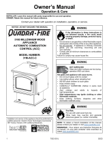 Quadra-Fire 3100 Millennium Wood Stove Owner's manual