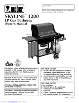 Weber LP Gas Barbecue Owner's manual