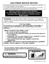 Bradford White RG2MH30T6X User manual