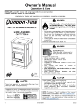Quadra-Fire Outfitter II Pellet Stove Owner's manual