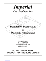 Imperial Cal Products WH1900PS Installation Instructions Manual