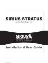 Sirius Satellite Radio AM/FM SV3 User manual