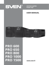 Sven Pro 1500 (LCD, USB) User manual