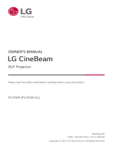 LG CineBeam PU700R User manual