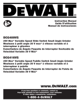 DeWalt DCG416VSB User manual