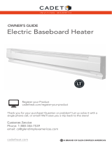 Cadet Baseboard Heaters Owner's manual