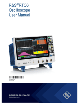 Rohde&Schwarz RTO6 User manual