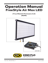 Kino Flo FreeStyle Air Max LED DMX 5.0 User manual