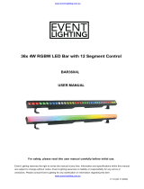 Event Lighting Lite BAR36X4L User manual
