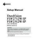 Eizo FDF2712W-IP Owner's manual
