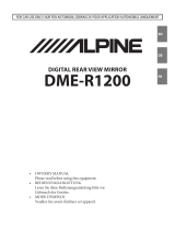 Alpine DME-R1200 Owner's manual