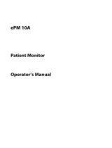 Mindray ePM 10A User manual