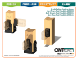 OZCO51731 4″x4″ Post Base Single Rail Saddle – IW