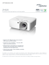 Optoma ZH520 Owner's manual