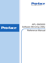 Pro-face APL-SM3000 Sofrware Mirroring Utility Reference guide