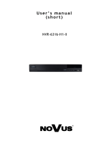 Novus NVR-6316-H1-II User manual