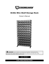 Strongway12-Tier Single-Side Wire Shelving Unit