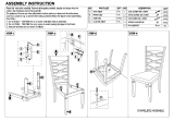 Baxton Studio Mirna-Grey/Walnut-5PC Dining Set Assembly Instructions