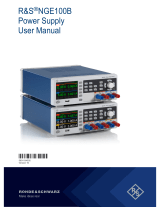 Rohde&Schwarz NGE100B User manual