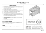 Baxton Studio MG0051-Walnut-Twin Bunk Bed Assembly Instructions