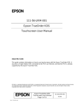 Epson TrueOrder KDS User manual