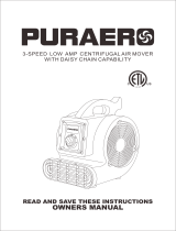 Ecor PurAer Centrifugal Air Mover Owner's manual