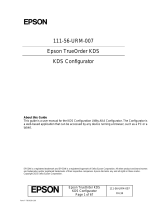 Epson TrueOrder KDS User manual