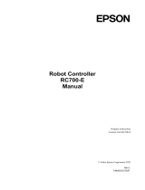 Epson RC700E Controller User manual