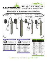 Luminor LBH5-151 Blackcomb-HO UVC Ultraviolet Water Purifier - 15 GPM - 1" MNPT Inlet/Outlet Operating instructions