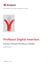 Ampac ProReact Digital Interface Monitor Installation guide