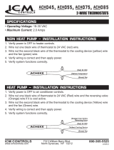 ICM Controls ACH075 Application/Install Guide