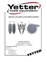 Yetter 6200-184 V-Close Wheel Kit for JD 7200 and 7300 Owner's manual