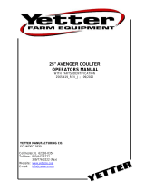 Yetter 2986 Avenger® for Manure Application Owner's manual