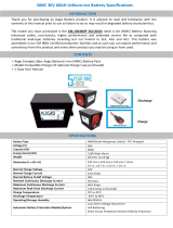 Aegis Battery ABL-036060A User manual