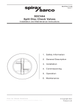 Spirax Sarco SDCV44 Split Disc Check Valves Installation And Maintenance Instructions