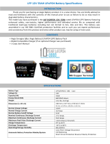 Aegis Battery ALF-012055A User manual