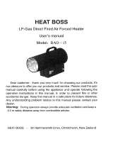 Heat Boss HEHE0500 User manual